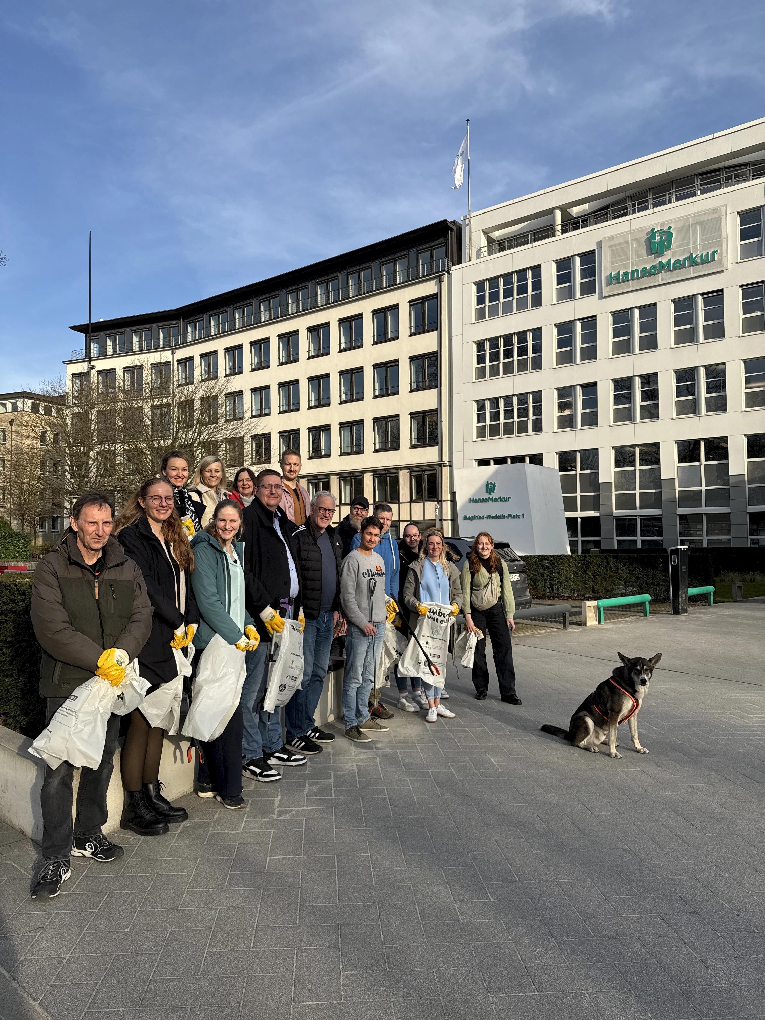Das Team der HanseMerkur kurz vor dem Start