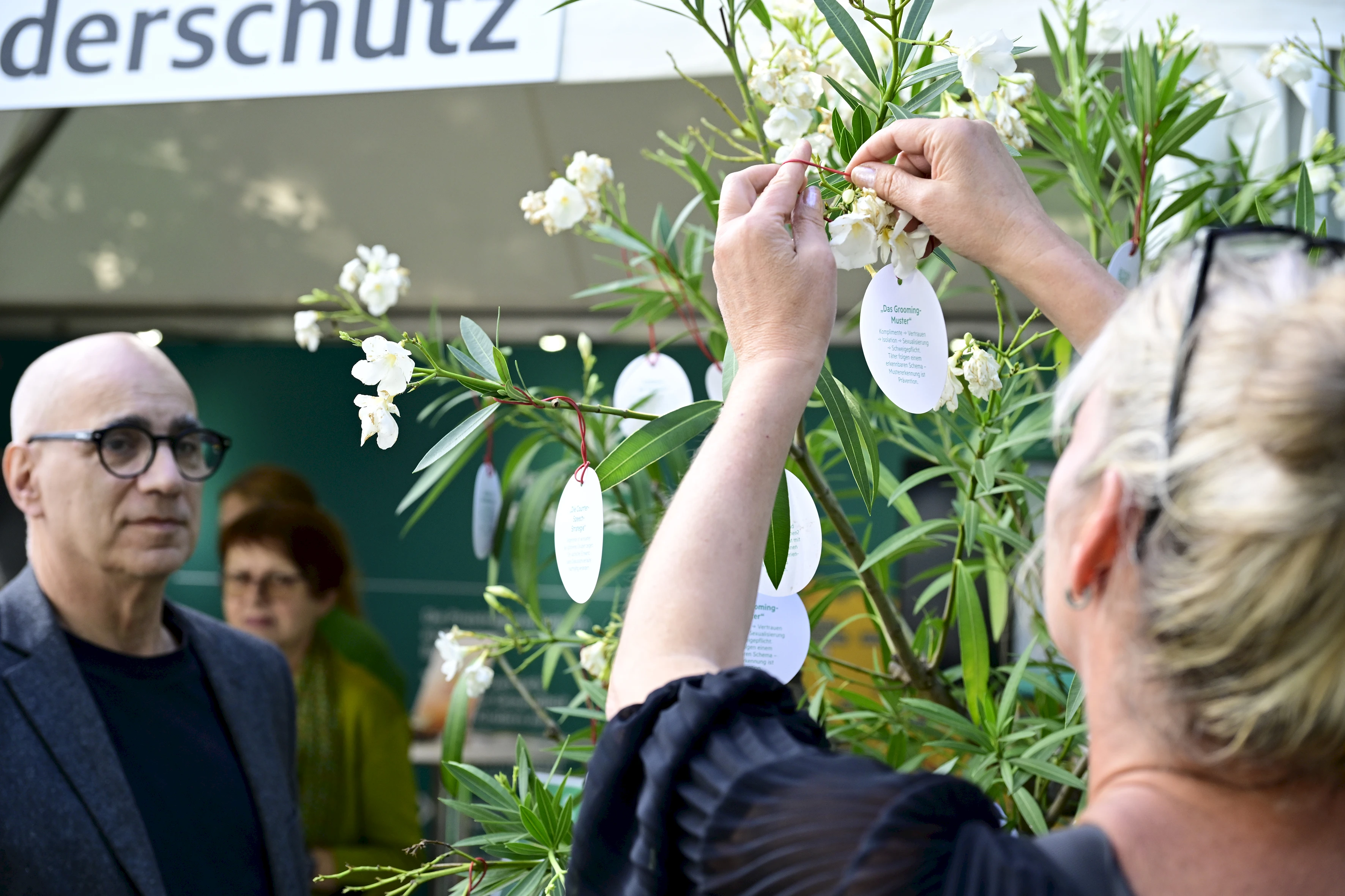 Thomas Feibel vom Tommi Kindersoftwarepreis war ebenfalls Gast am HanseMerkur-Stand