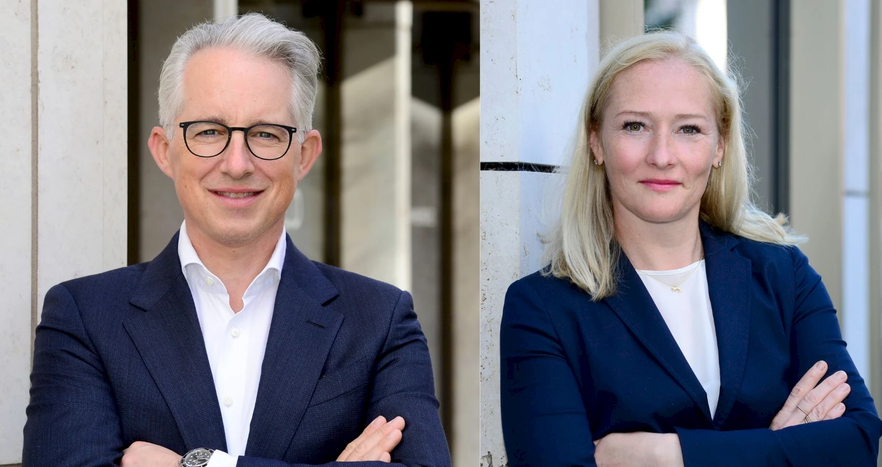 Malte Andes und Antje Gause, HanseMerkur Grundvermögen AG