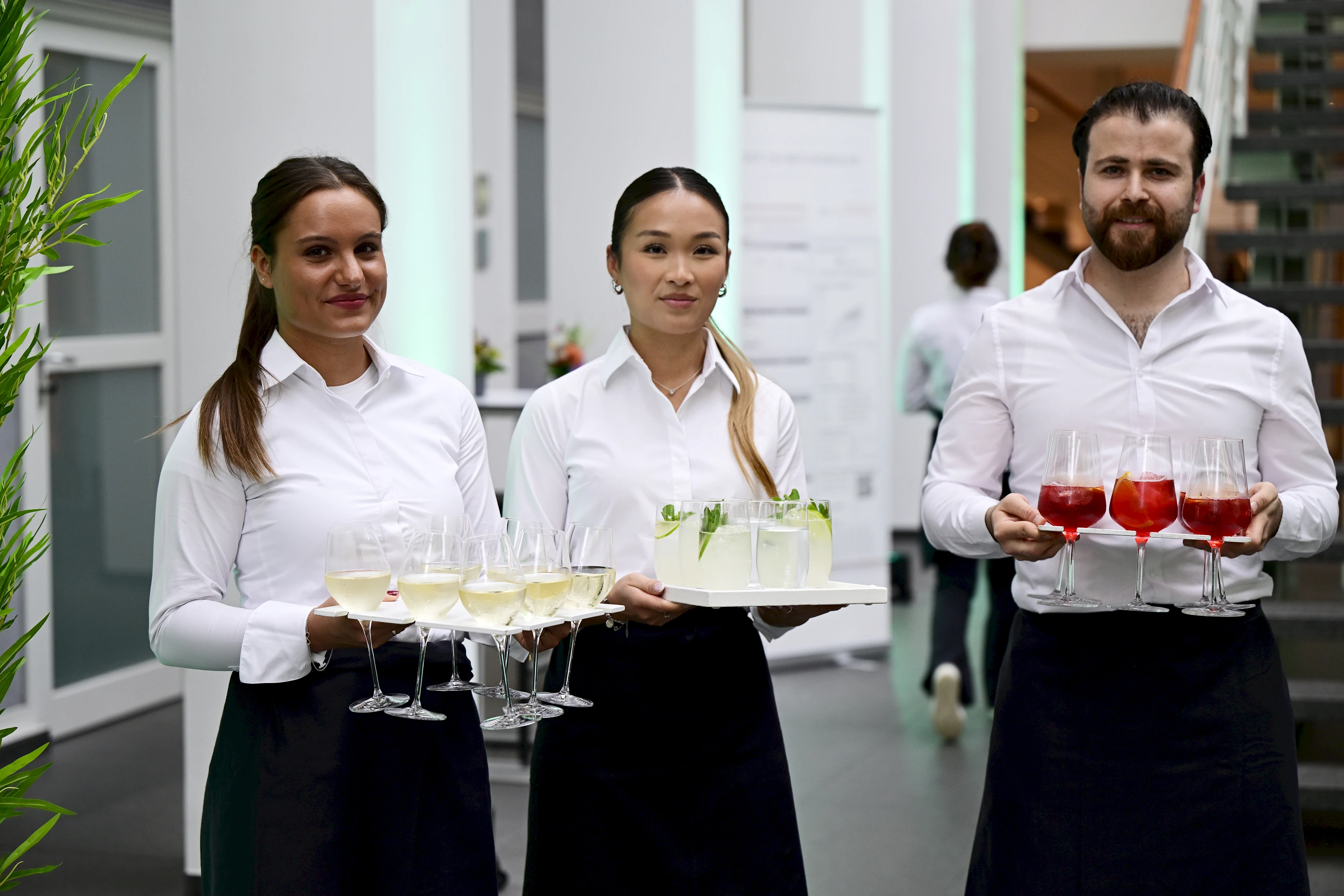 Zum Empfang des 44. HanseMerkur Preises für Kinderschutz standen die ersten Getränke natürlich schon für die zahlreichen Gäste bereit.