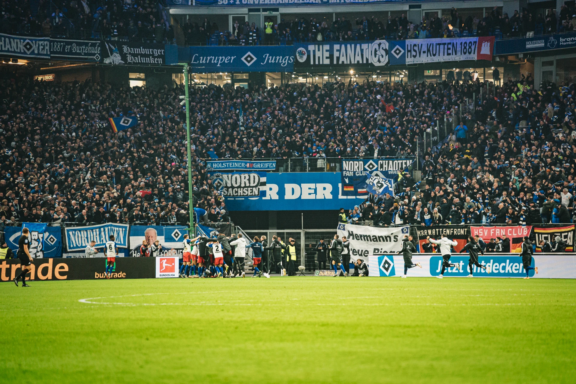 Grenzenloser Jubel nach dem 1:1 Ausgleich