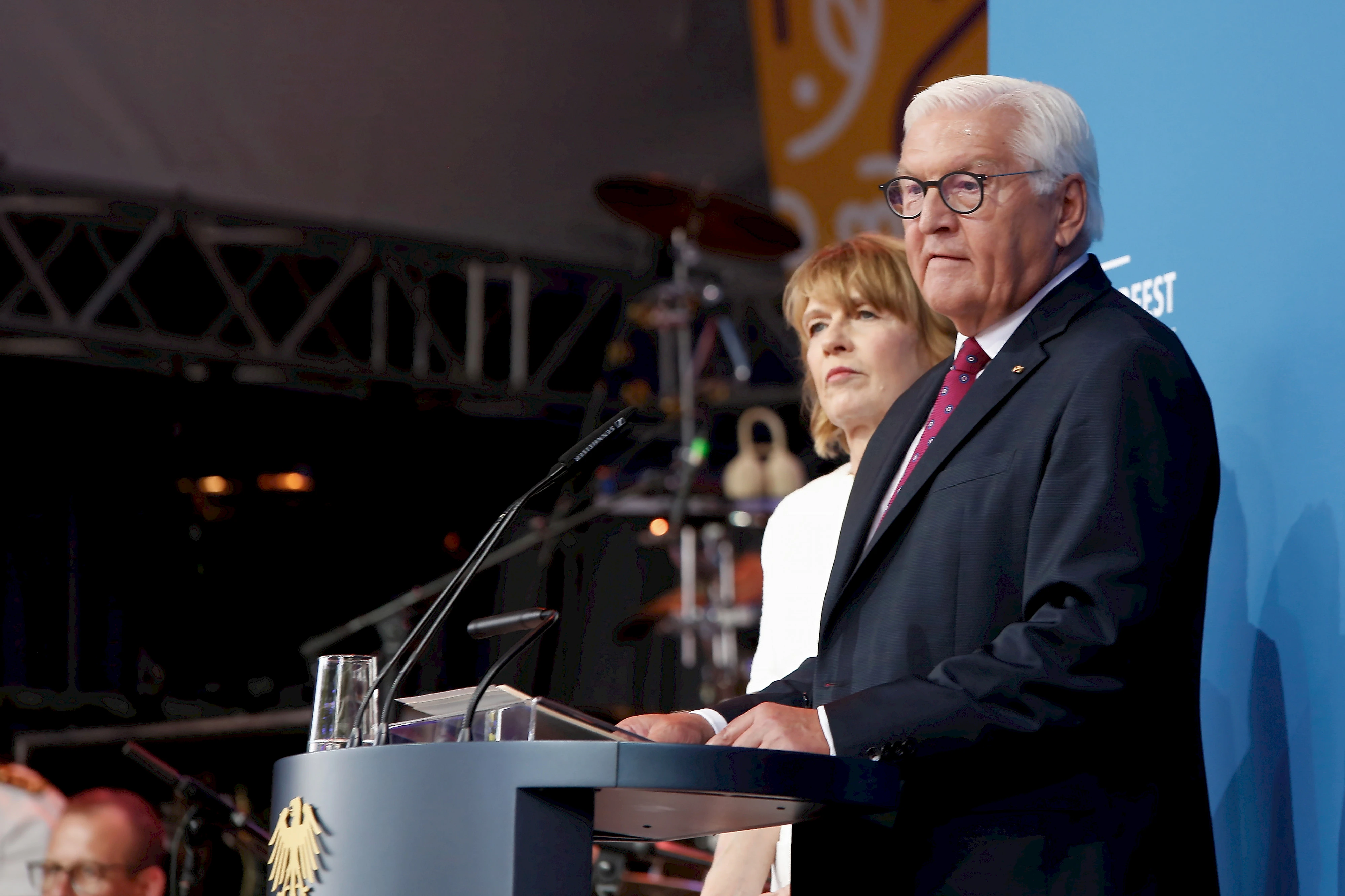 Die Gastgeber des Bürgerfestes: Bundespräsident Frank-Walter Steinmeier und Gattin Elke Büdenbender