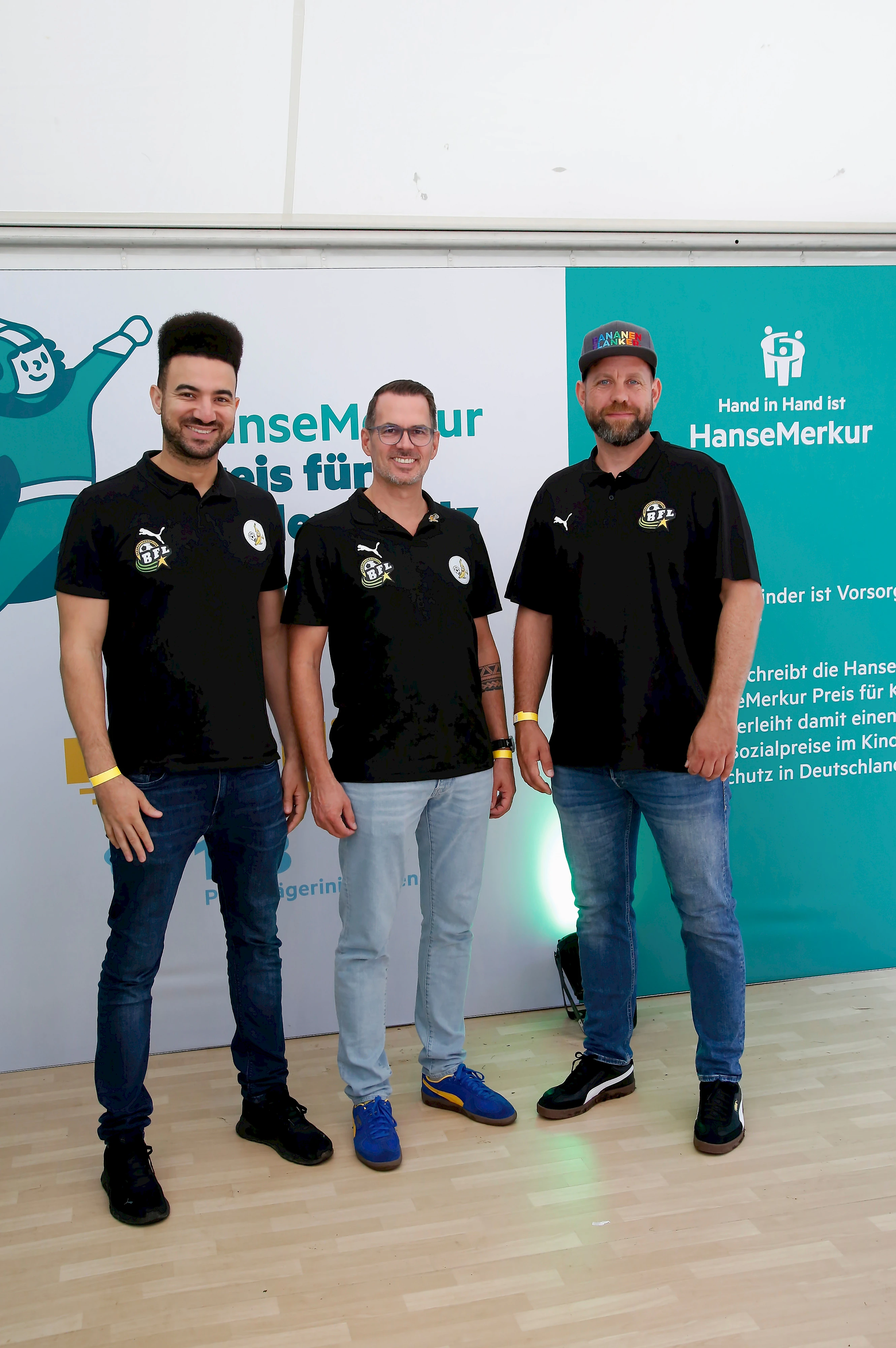 Immer sicher am Ball: Das Team der Bananenflankenliga