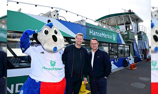 Schiff ahoi: HanseMerkur und HSV bringen ihre Partnerschaft auf die Elbe
