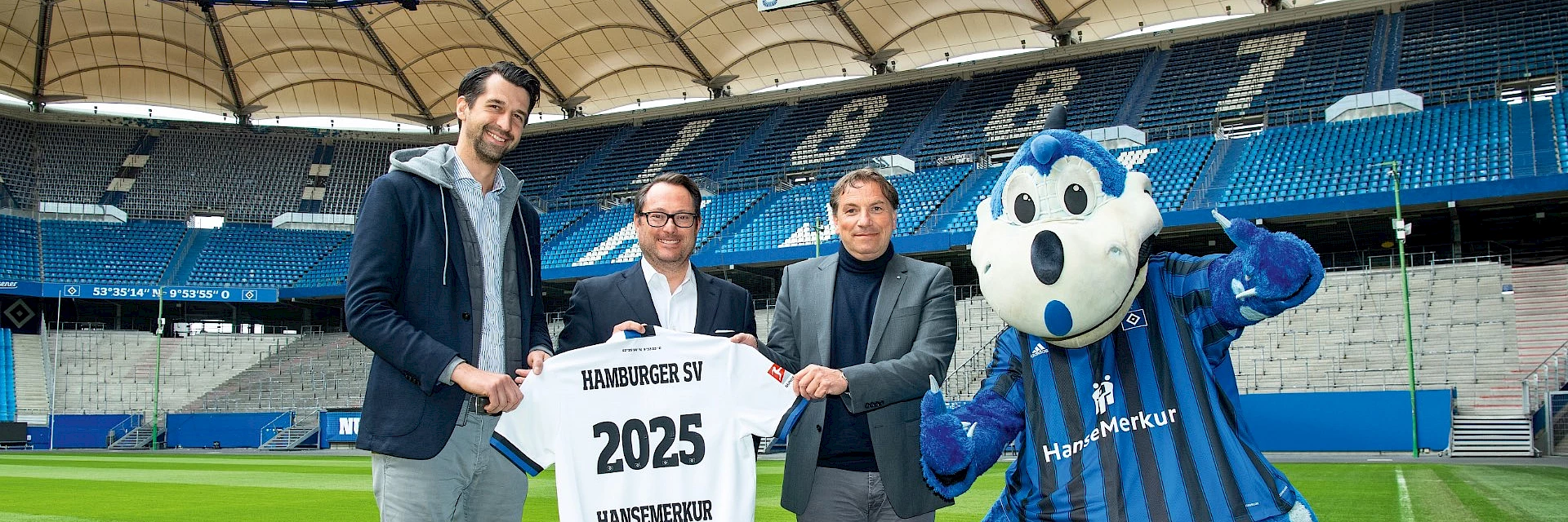 HanseMerkur wird Haupt­partner des HSV bis 2025