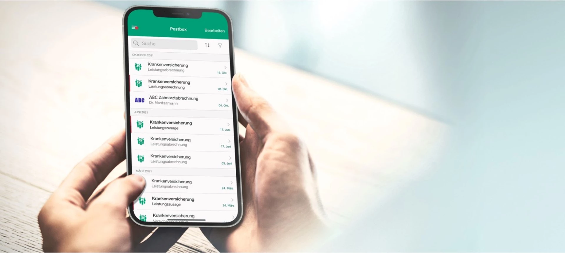 HanseMerkur Rech­nungsApp jetzt mit elek­tro­ni­scher Arzt­rech­nung